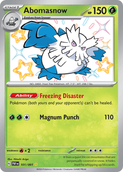 Abomasnow #101 — Pokemon Paldean Fates