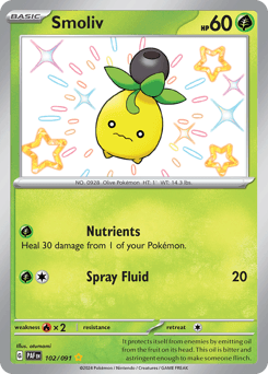 Smoliv #102 — Pokemon Paldean Fates