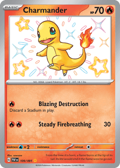 Charmander #109 — Pokemon Paldean Fates