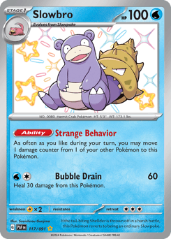 Slowbro #117 — Pokemon Paldean Fates