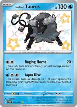 Paldean Tauros #120 — Pokemon Paldean Fates