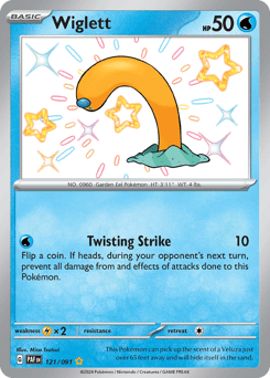 Wiglett #121 — Pokemon Paldean Fates