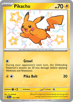Pikachu #131 — Pokemon Paldean Fates