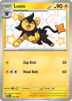 Luxio #136 — Pokemon Paldean Fates