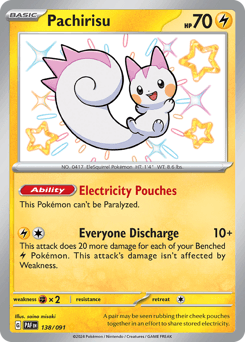 Pachirisu #138 — Pokemon Paldean Fates