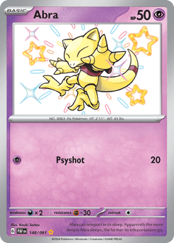 Abra #148 — Pokemon Paldean Fates