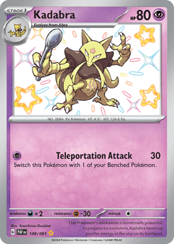 Kadabra #149 — Pokemon Paldean Fates