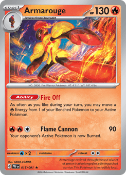 Armarouge #15 — Pokemon Paldean Fates
