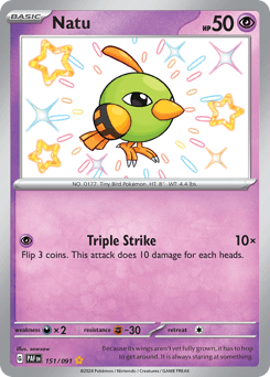 Natu #151 — Pokemon Paldean Fates
