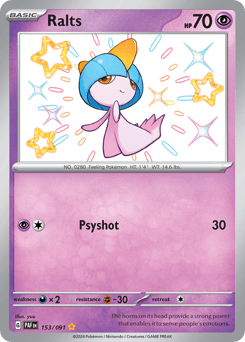 Ralts #153 — Pokemon Paldean Fates
