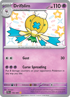 Drifblim #156 — Pokemon Paldean Fates