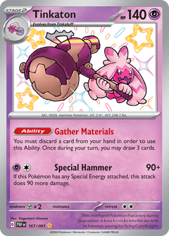 Tinkaton #167 — Pokemon Paldean Fates