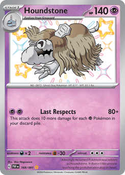 Houndstone #168 — Pokemon Paldean Fates