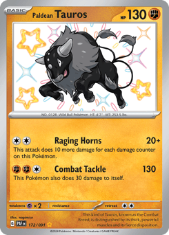 Paldean Tauros #172 — Pokemon Paldean Fates