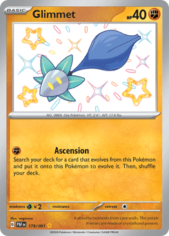 Glimmet #179 — Pokemon Paldean Fates
