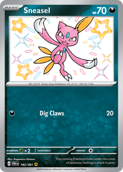 Sneasel #182 — Pokemon Paldean Fates