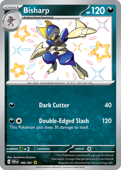 Bisharp #186 — Pokemon Paldean Fates