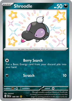 Shroodle #189 — Pokemon Paldean Fates