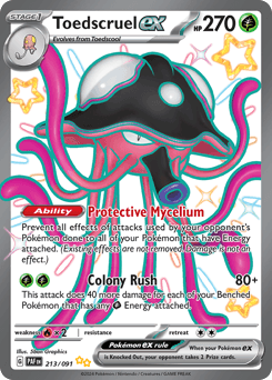 Toedscruel ex #213 — Pokemon Paldean Fates