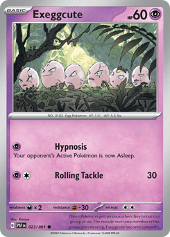 Exeggcute #23 — Pokemon Paldean Fates
