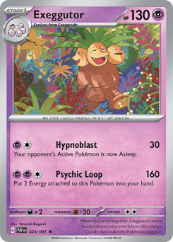 Exeggutor #24 — Pokemon Paldean Fates