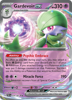 Gardevoir ex #29 — Pokemon Paldean Fates