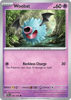 Woobat #32 — Pokemon Paldean Fates