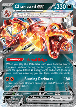 Charizard ex #54 — Pokemon Paldean Fates