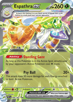 Espathra ex #6 — Pokemon Paldean Fates