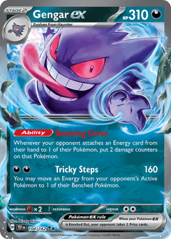 Gengar ex #104 — Pokemon Temporal Forces