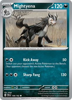 Mightyena #106 — Pokemon Temporal Forces
