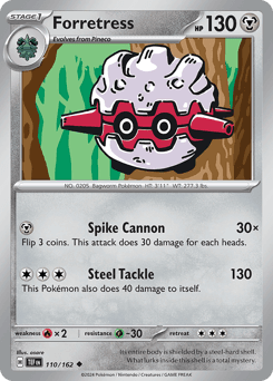 Forretress #110 — Pokemon Temporal Forces