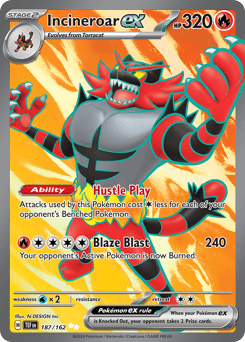 Incineroar ex #187 — Pokemon Temporal Forces