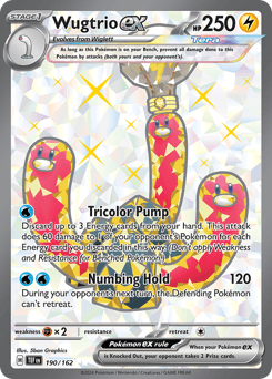 Wugtrio ex #190 — Pokemon Temporal Forces