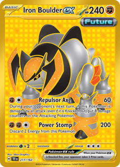 Iron Boulder ex #217 — Pokemon Temporal Forces