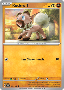Rockruff #89 — Pokemon Temporal Forces