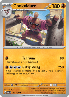 Conkeldurr #105 — Pokemon Twilight Masquerade