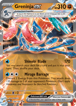 Greninja ex #106 — Pokemon Twilight Masquerade