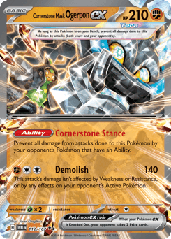 Cornerstone Mask Ogerpon ex #112 — Pokemon Twilight Masquerade