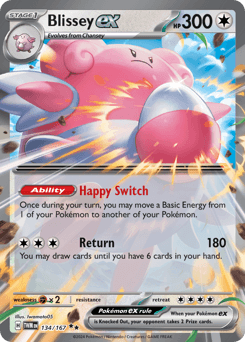 Blissey ex #134 — Pokemon Twilight Masquerade