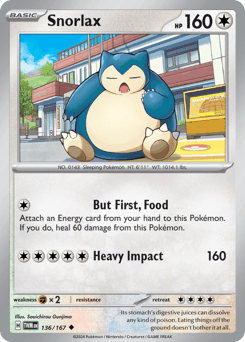 Snorlax #136 — Pokemon Twilight Masquerade