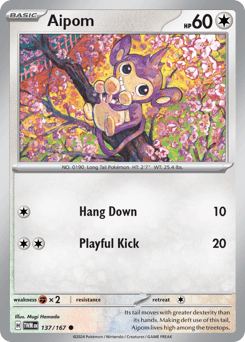 Aipom #137 — Pokemon Twilight Masquerade