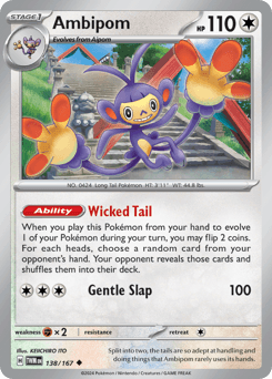Ambipom #138 — Pokemon Twilight Masquerade