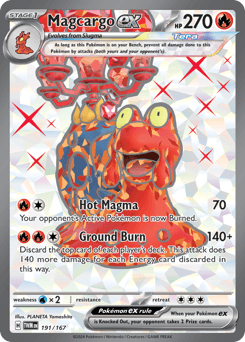 Magcargo ex #191 — Pokemon Twilight Masquerade