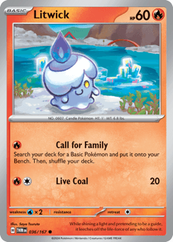 Litwick #36 — Pokemon Twilight Masquerade
