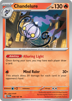 Chandelure #38 — Pokemon Twilight Masquerade