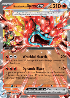 Hearthflame Mask Ogerpon ex #40 — Pokemon Twilight Masquerade