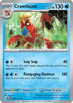 Crawdaunt #48 — Pokemon Twilight Masquerade