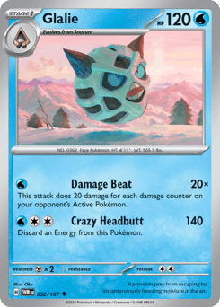 Glalie #52 — Pokemon Twilight Masquerade