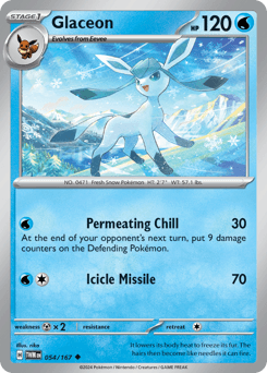Glaceon #54 — Pokemon Twilight Masquerade